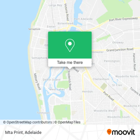 Mapa Mta Print
