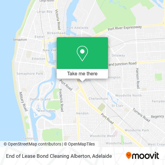 End of Lease Bond Cleaning Alberton map