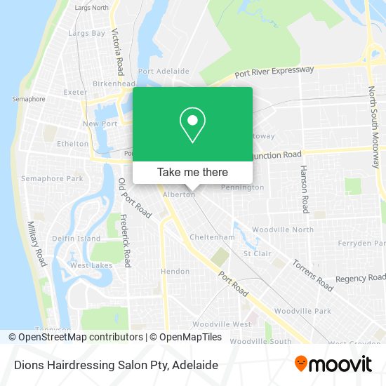 Dions Hairdressing Salon Pty map