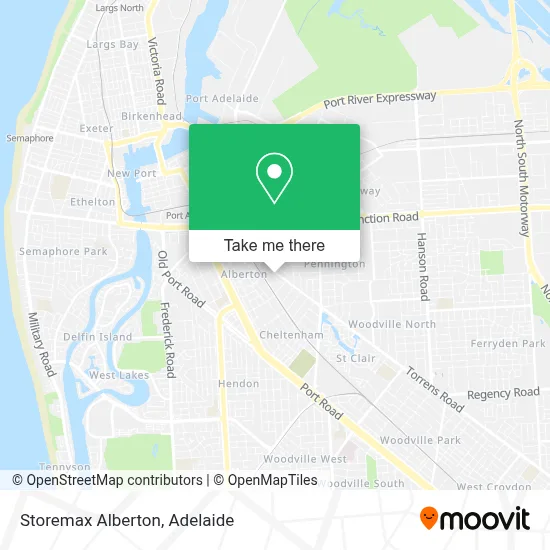 Mapa Storemax Alberton