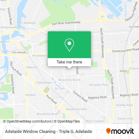 Adelaide Window Cleaning - Triple G map