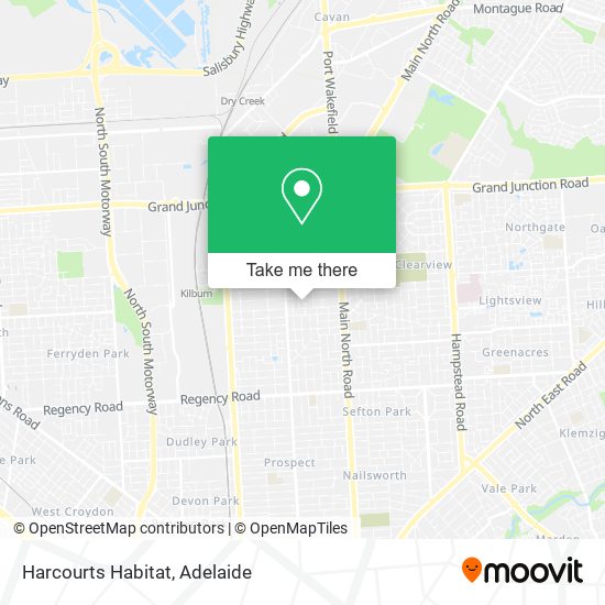 Harcourts Habitat map