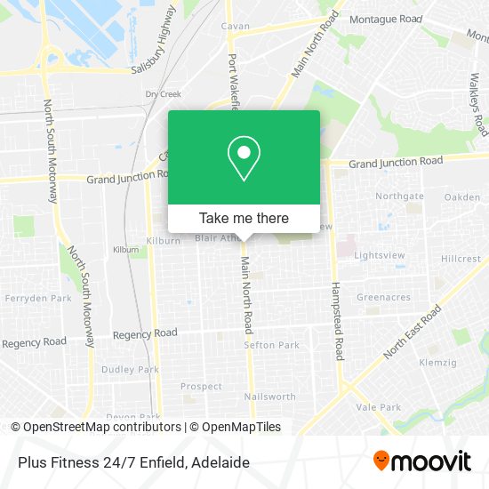 Plus Fitness 24/7 Enfield map