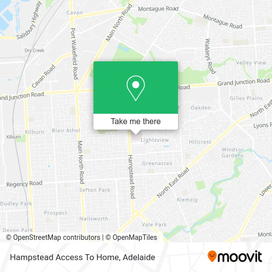 Mapa Hampstead Access To Home