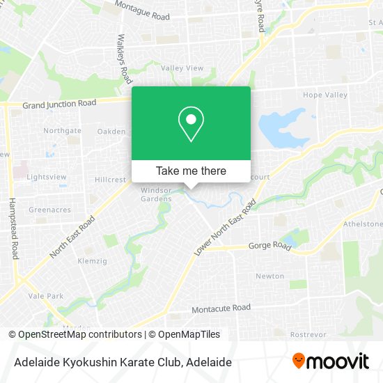 Mapa Adelaide Kyokushin Karate Club