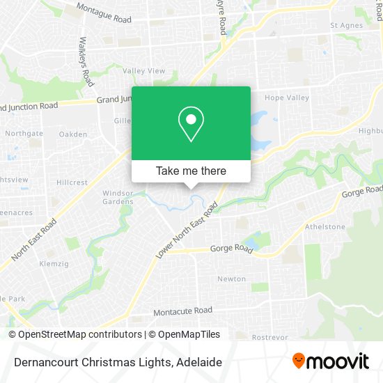 Dernancourt Christmas Lights map