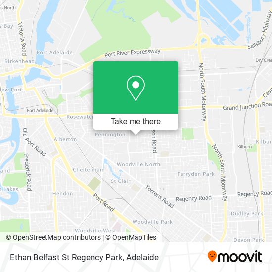 Mapa Ethan Belfast St Regency Park