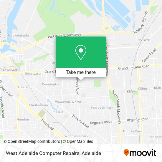 West Adelaide Computer Repairs map