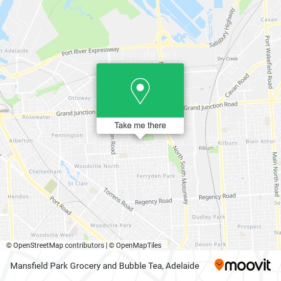 Mansfield Park Grocery and Bubble Tea map