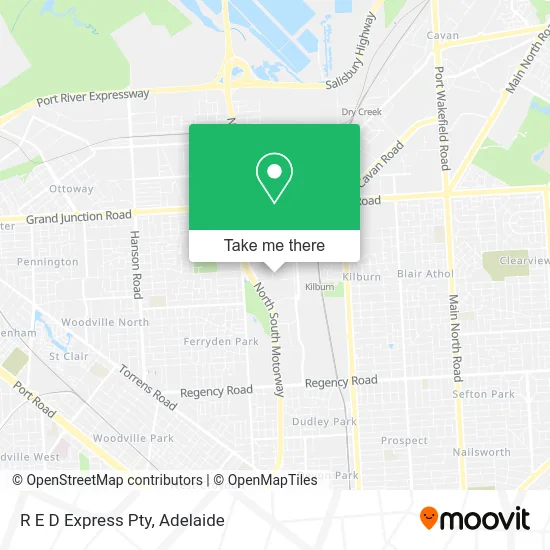 Mapa R E D Express Pty