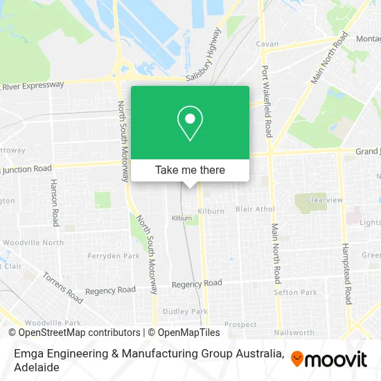 Mapa Emga Engineering & Manufacturing Group Australia