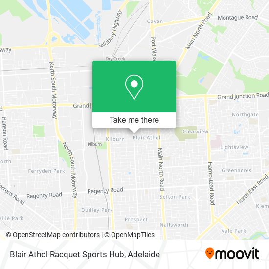 Mapa Blair Athol Racquet Sports Hub