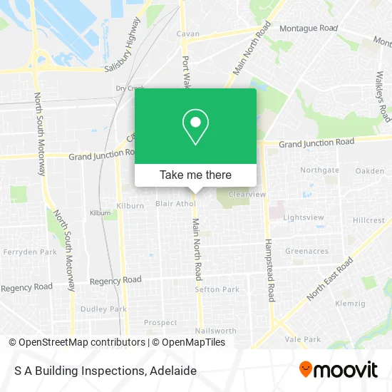 S A Building Inspections map