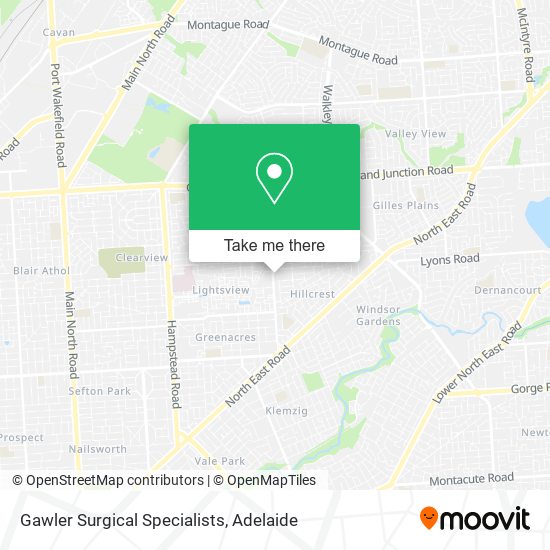 Gawler Surgical Specialists map