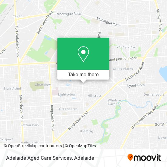 Adelaide Aged Care Services map