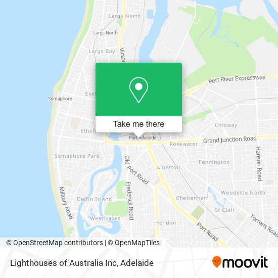 Lighthouses of Australia Inc map
