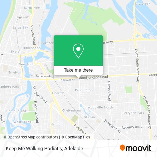 Keep Me Walking Podiatry map