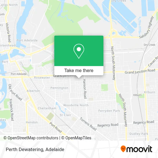 Mapa Perth Dewatering