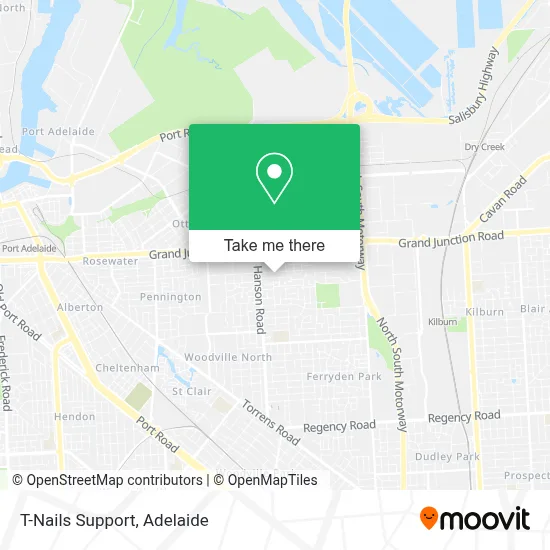 Mapa T-Nails Support