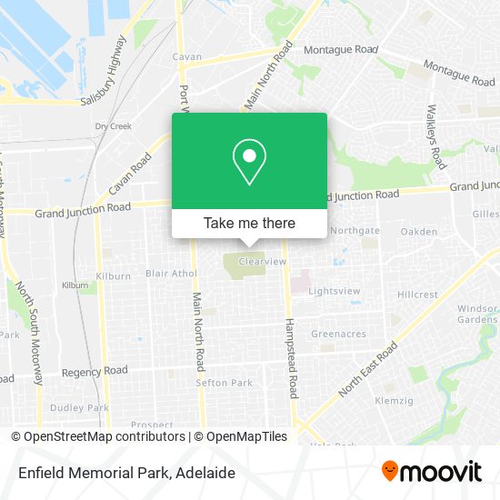 Enfield Memorial Park map