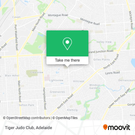 Mapa Tiger Judo Club