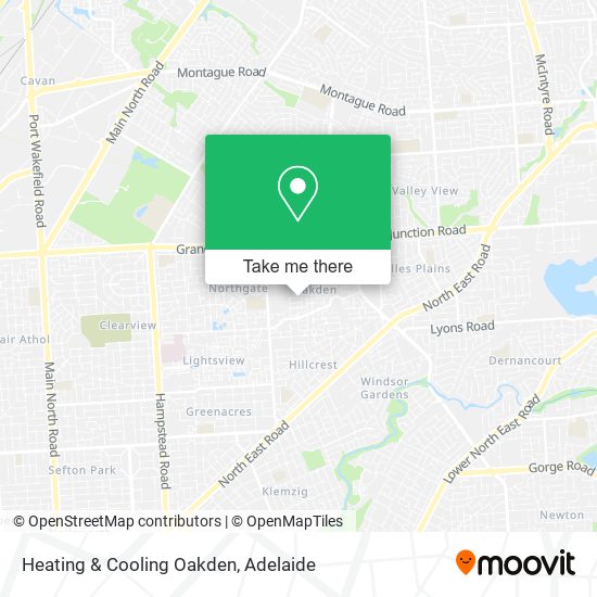 Heating & Cooling Oakden map