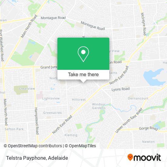 Mapa Telstra Payphone