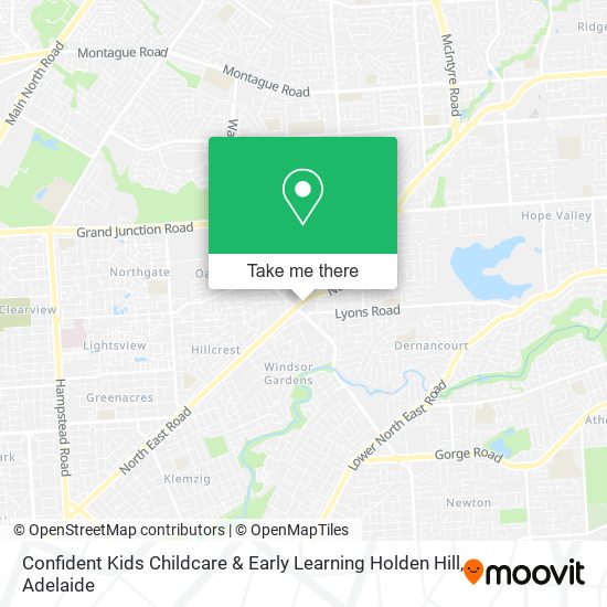 Confident Kids Childcare & Early Learning Holden Hill map