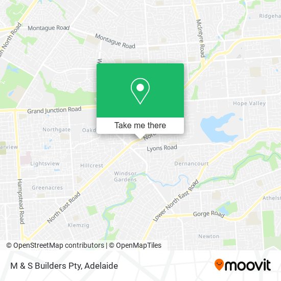 M & S Builders Pty map