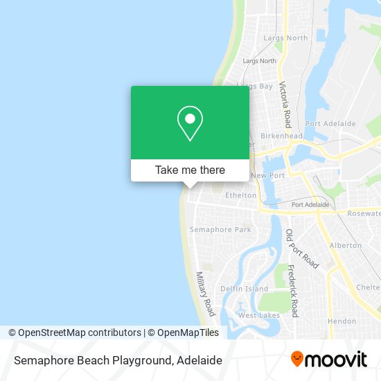 Mapa Semaphore Beach Playground