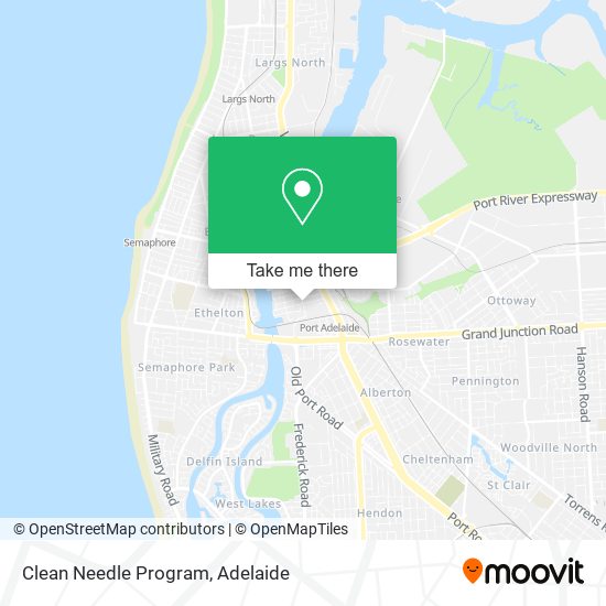 Clean Needle Program map