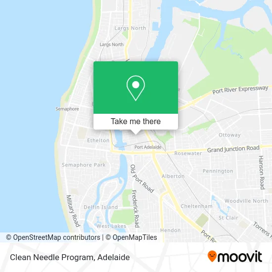 Mapa Clean Needle Program