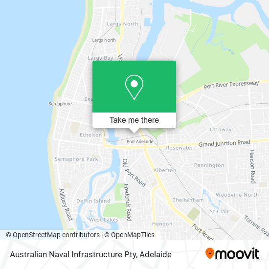 Australian Naval Infrastructure Pty map