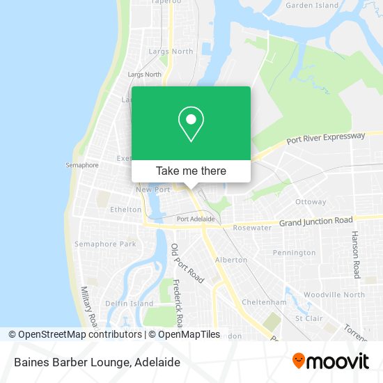 Mapa Baines Barber Lounge