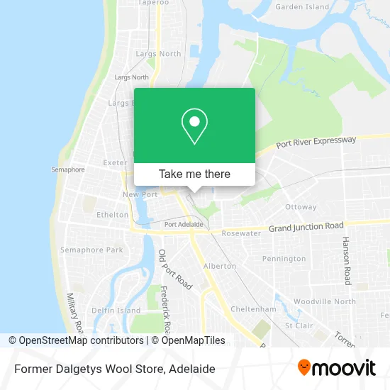 Mapa Former Dalgetys Wool Store