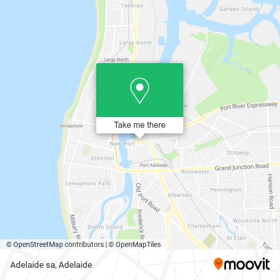 Adelaide sa map