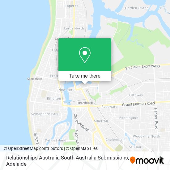 Relationships Australia South Australia Submissions map