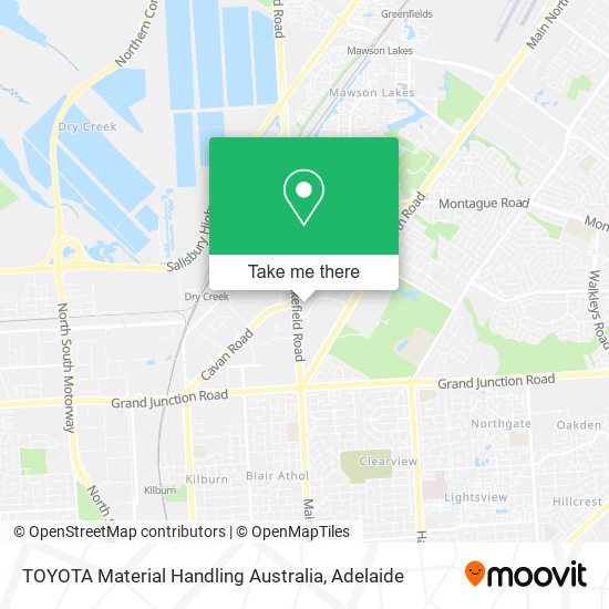 Mapa TOYOTA Material Handling Australia