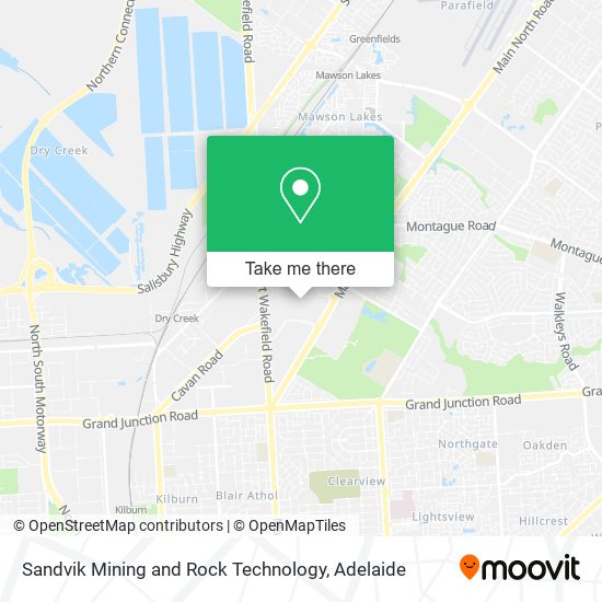 Mapa Sandvik Mining and Rock Technology