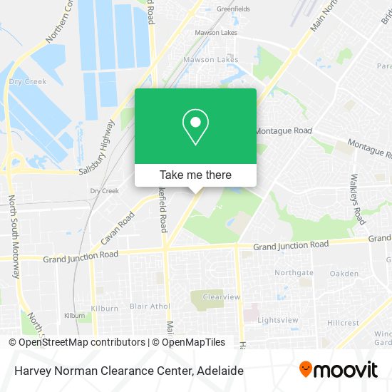 Harvey Norman Clearance Center map