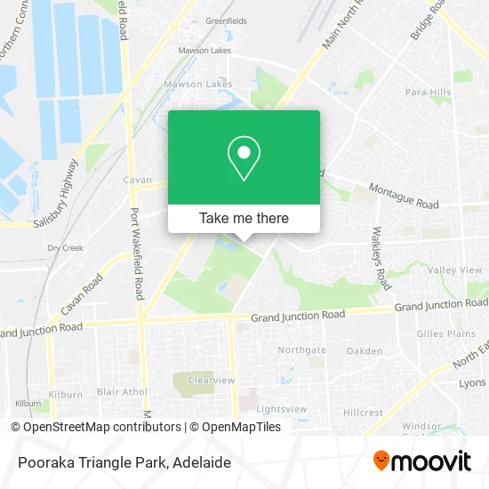Pooraka Triangle Park map