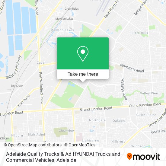 Mapa Adelaide Quality Trucks & Ad HYUNDAI Trucks and Commercial Vehicles