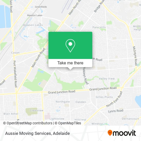 Aussie Moving Services map