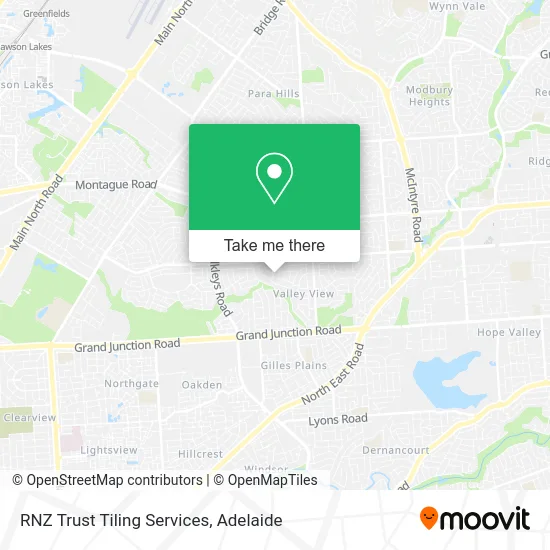 Mapa RNZ Trust Tiling Services