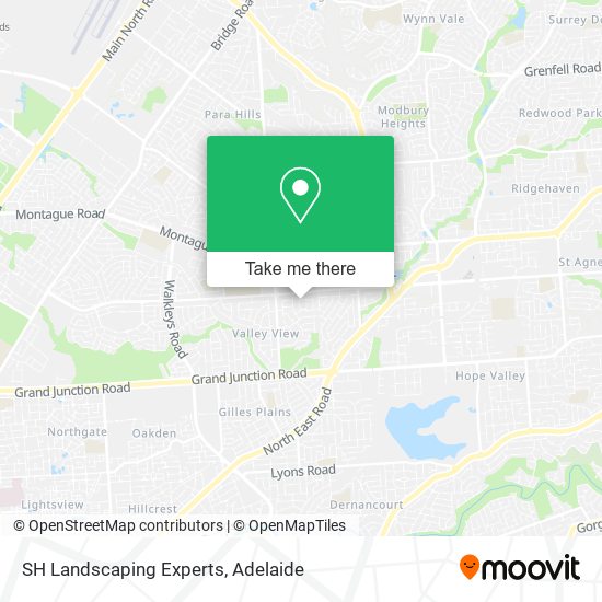 SH Landscaping Experts map