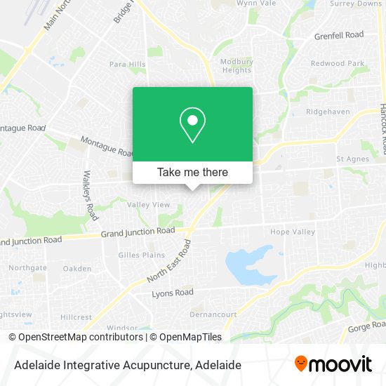 Mapa Adelaide Integrative Acupuncture