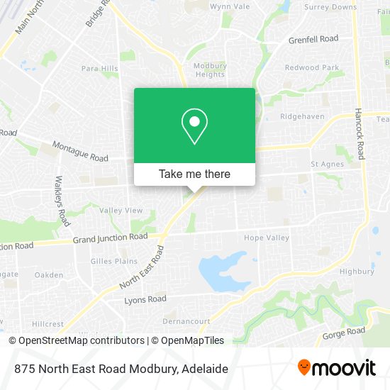 875 North East Road Modbury map