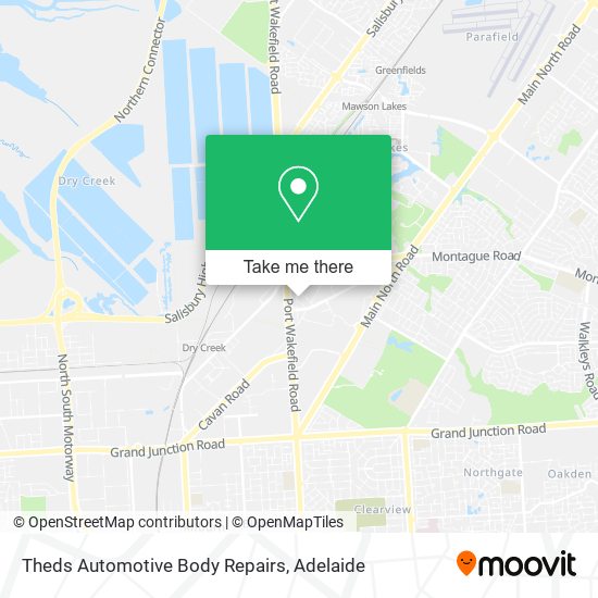 Theds Automotive Body Repairs map