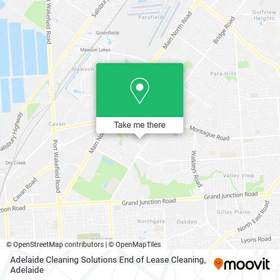 Adelaide Cleaning Solutions End of Lease Cleaning map
