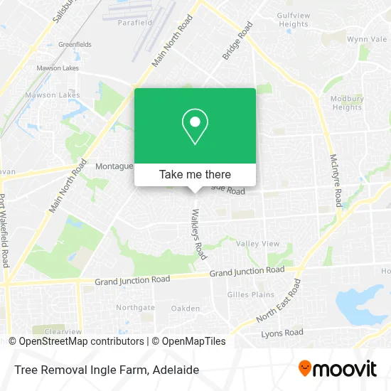 Mapa Tree Removal Ingle Farm
